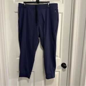 Public Rec  All Day Every Day Pants Mens Navy Blue Jogger 38/28 Elastic Waist